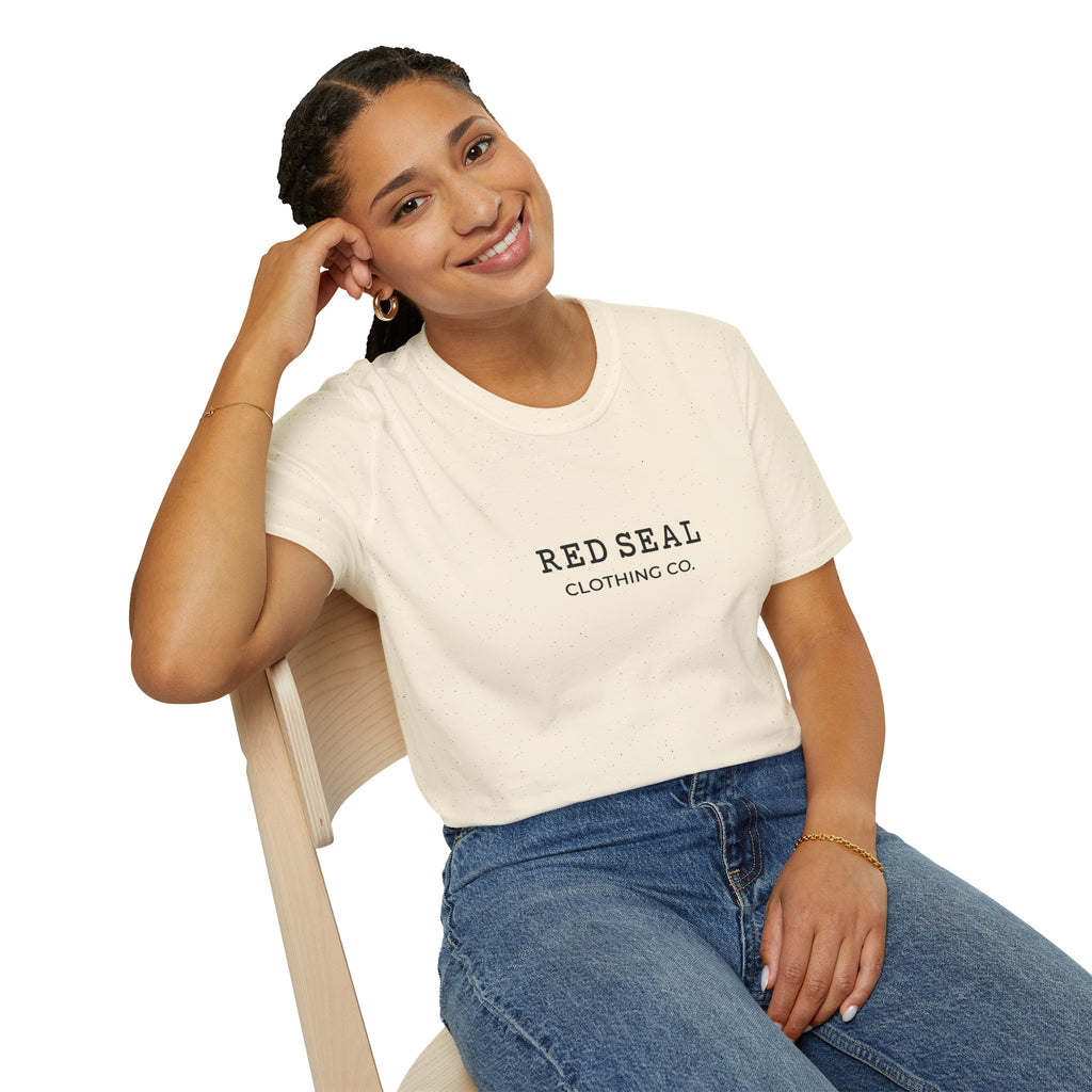 Red Seal Letter Logo - Adult T-Shirt