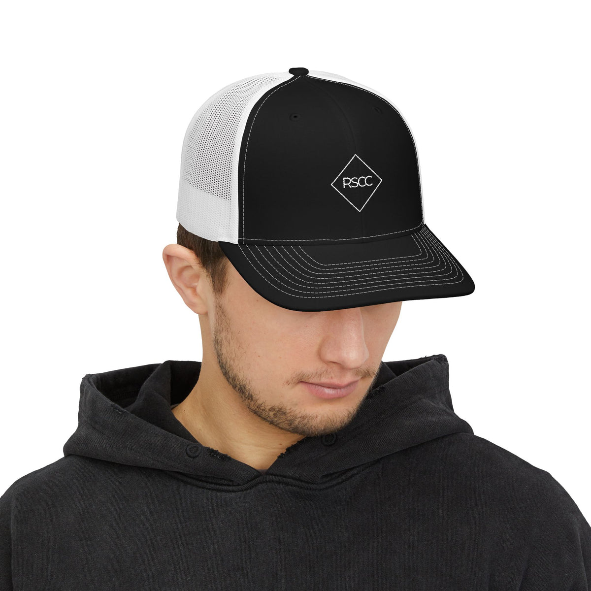 Red Seal Round Logo Snapback Trucker Cap