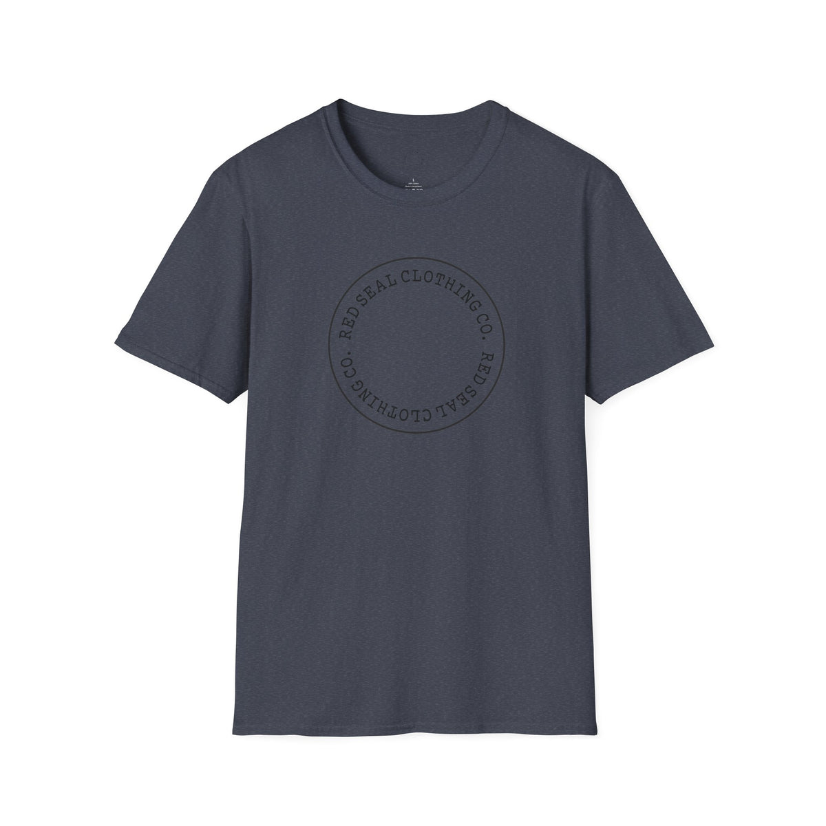 Red Seal Round Letter Logo- Adult T-Shirt