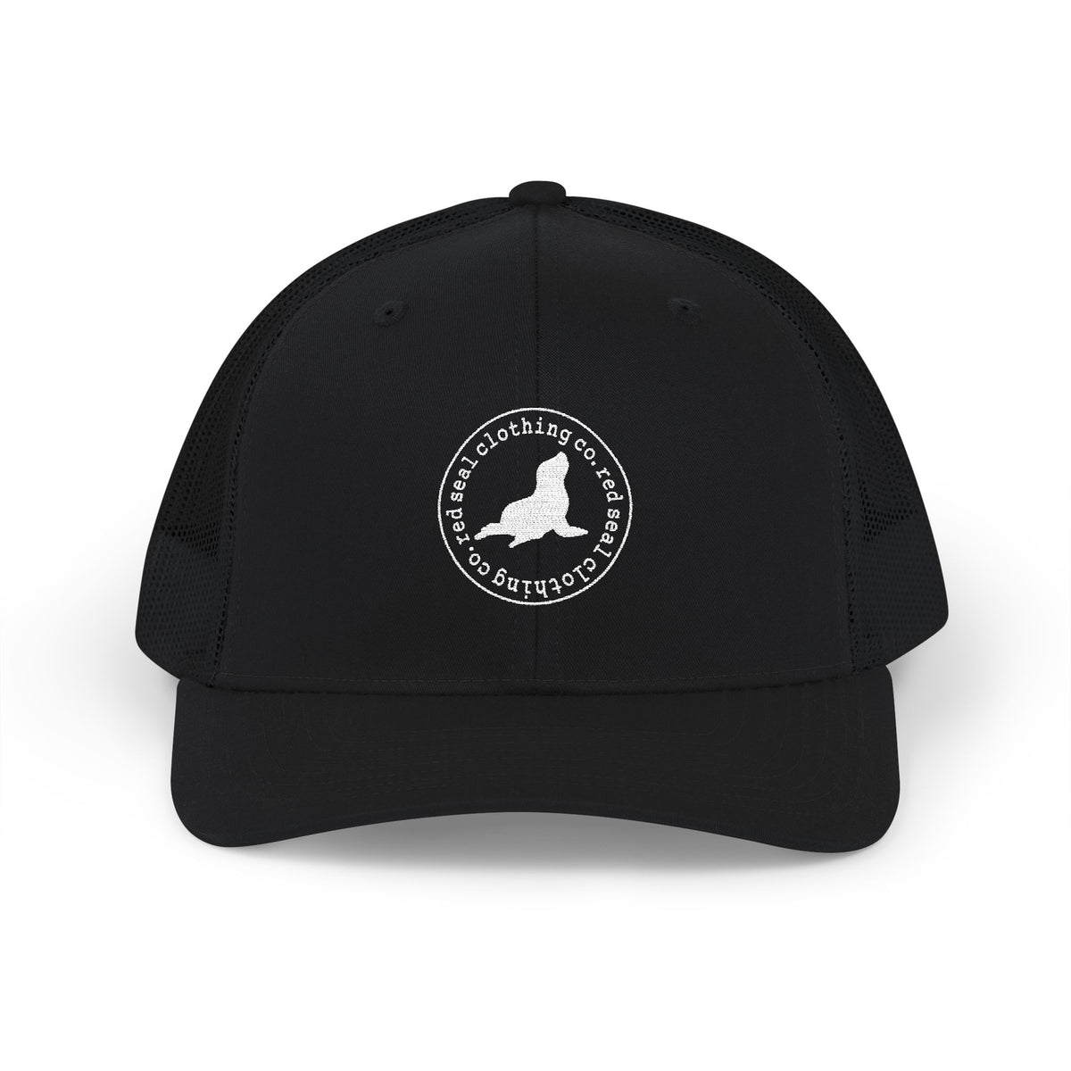 Red Seal Round Logo Snapback Trucker Cap