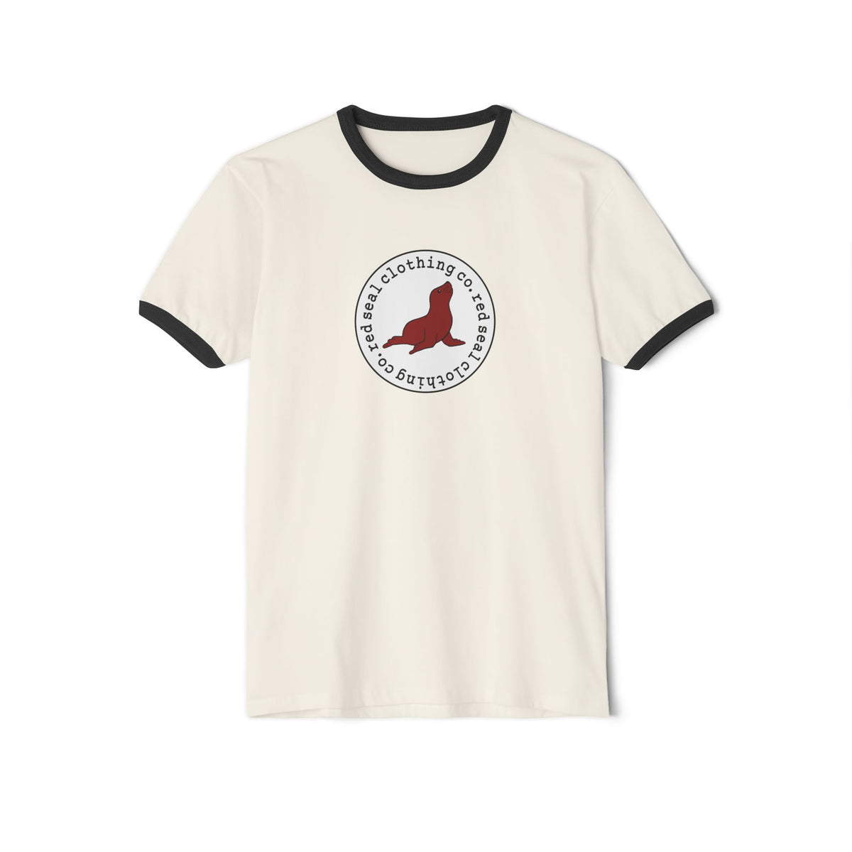Round Logo Adult Ringer T-Shirt