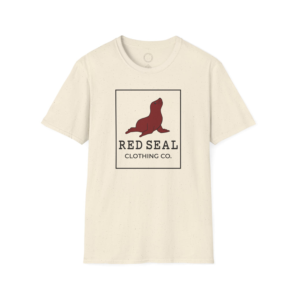 Red Seal Rectangle Logo- Adult T-Shirt