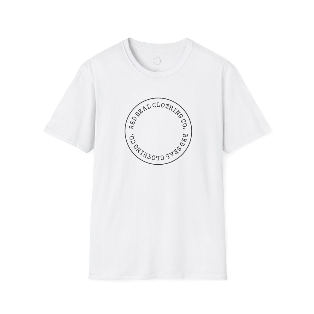 Red Seal Round Letter Logo- Adult T-Shirt