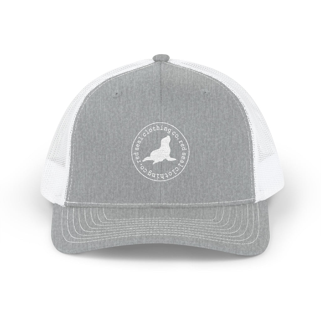 Red Seal Round Logo Snapback Trucker Cap