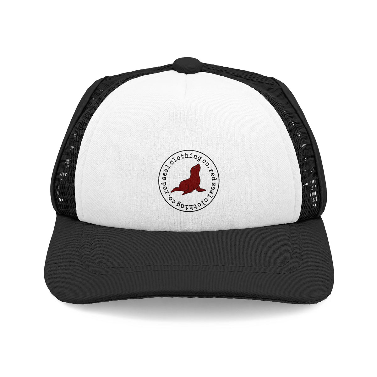 Red Seal Dog Foam Trucker Hat