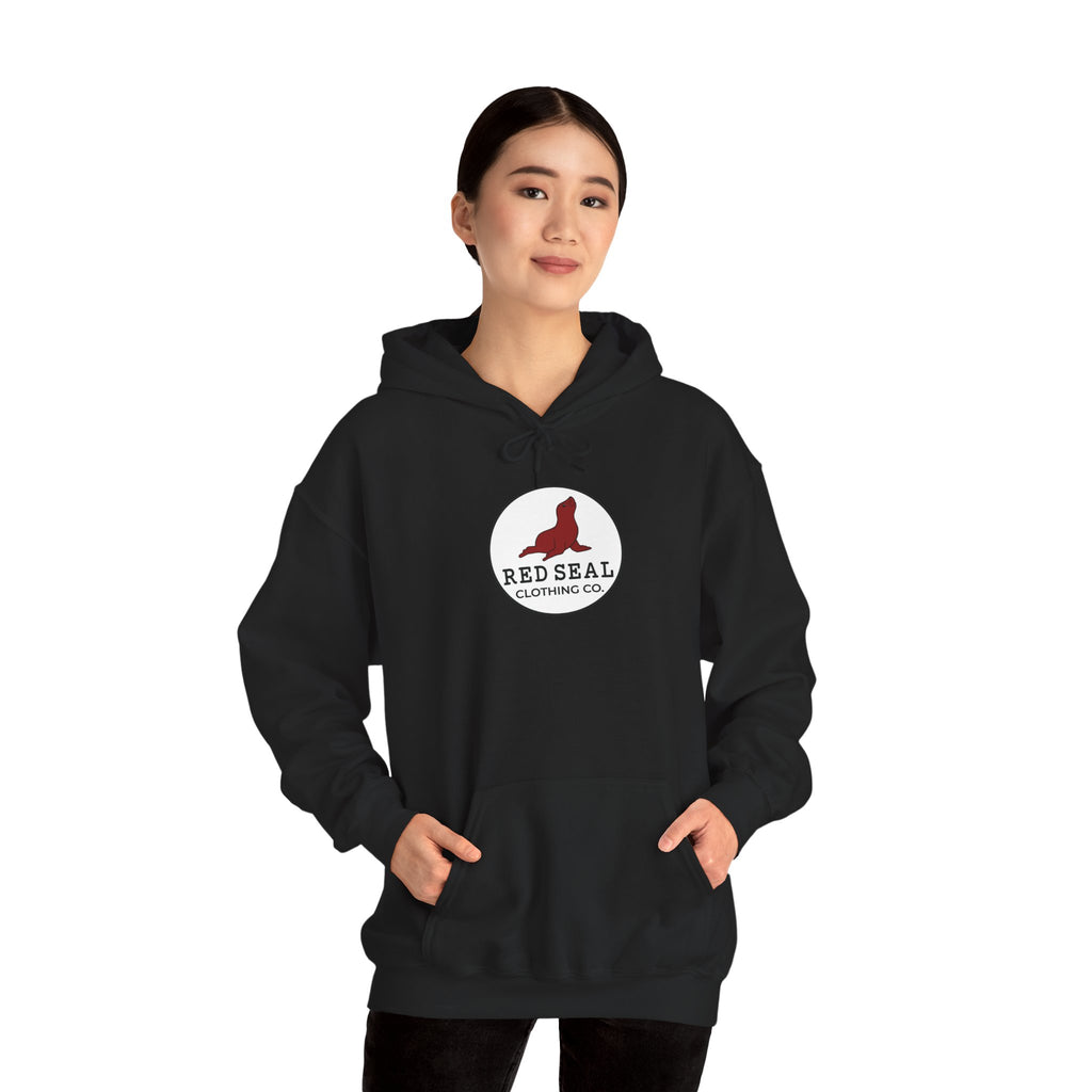 Round Logo Hooded Adult Sweatshirt