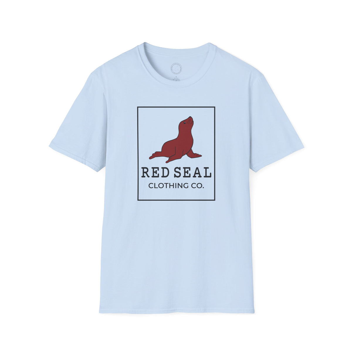 Red Seal Rectangle Logo- Adult T-Shirt