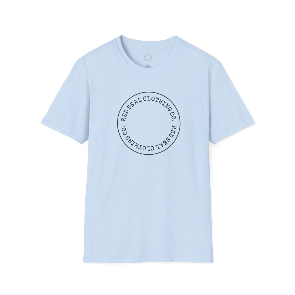 Red Seal Round Letter Logo- Adult T-Shirt