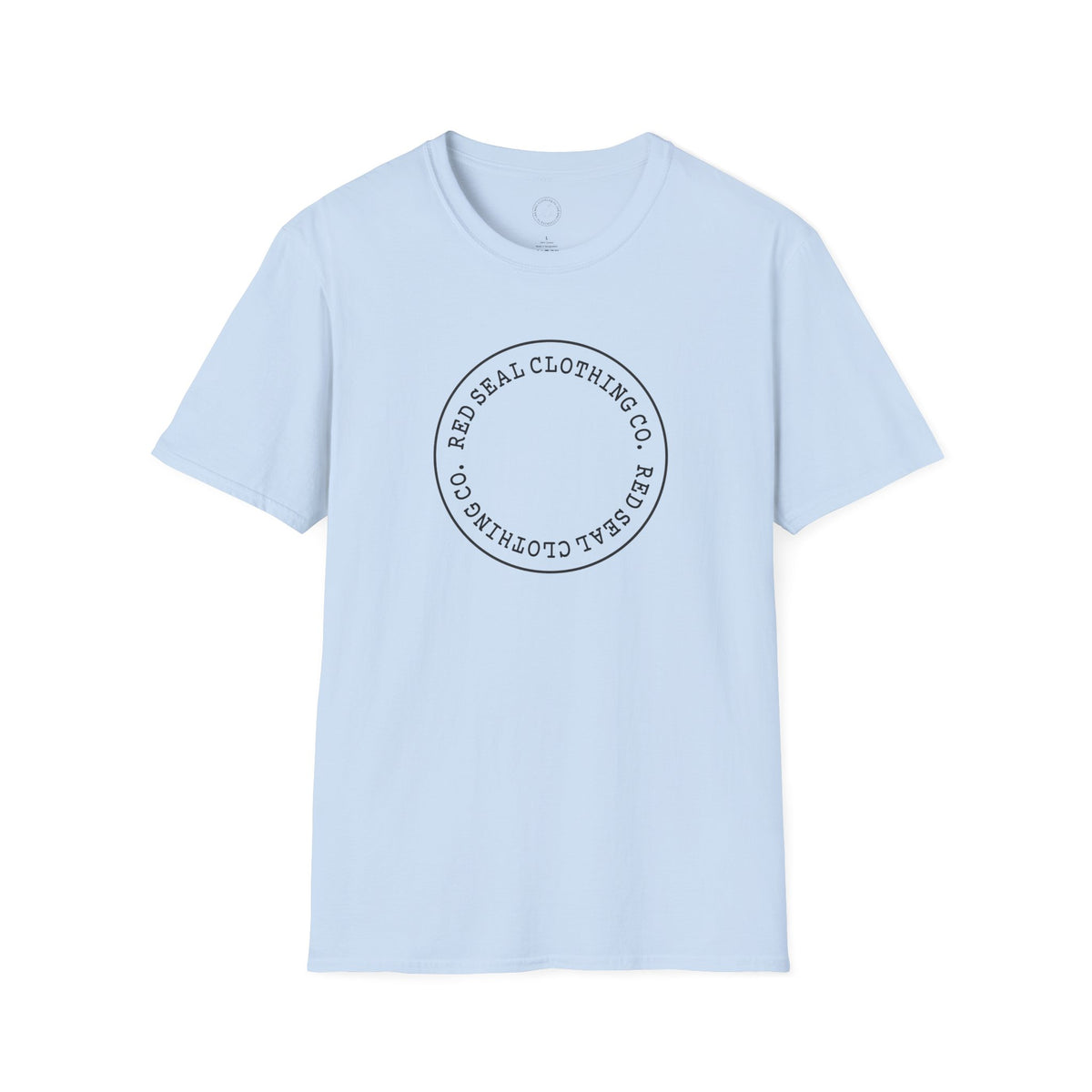 Red Seal Round Letter Logo- Adult T-Shirt